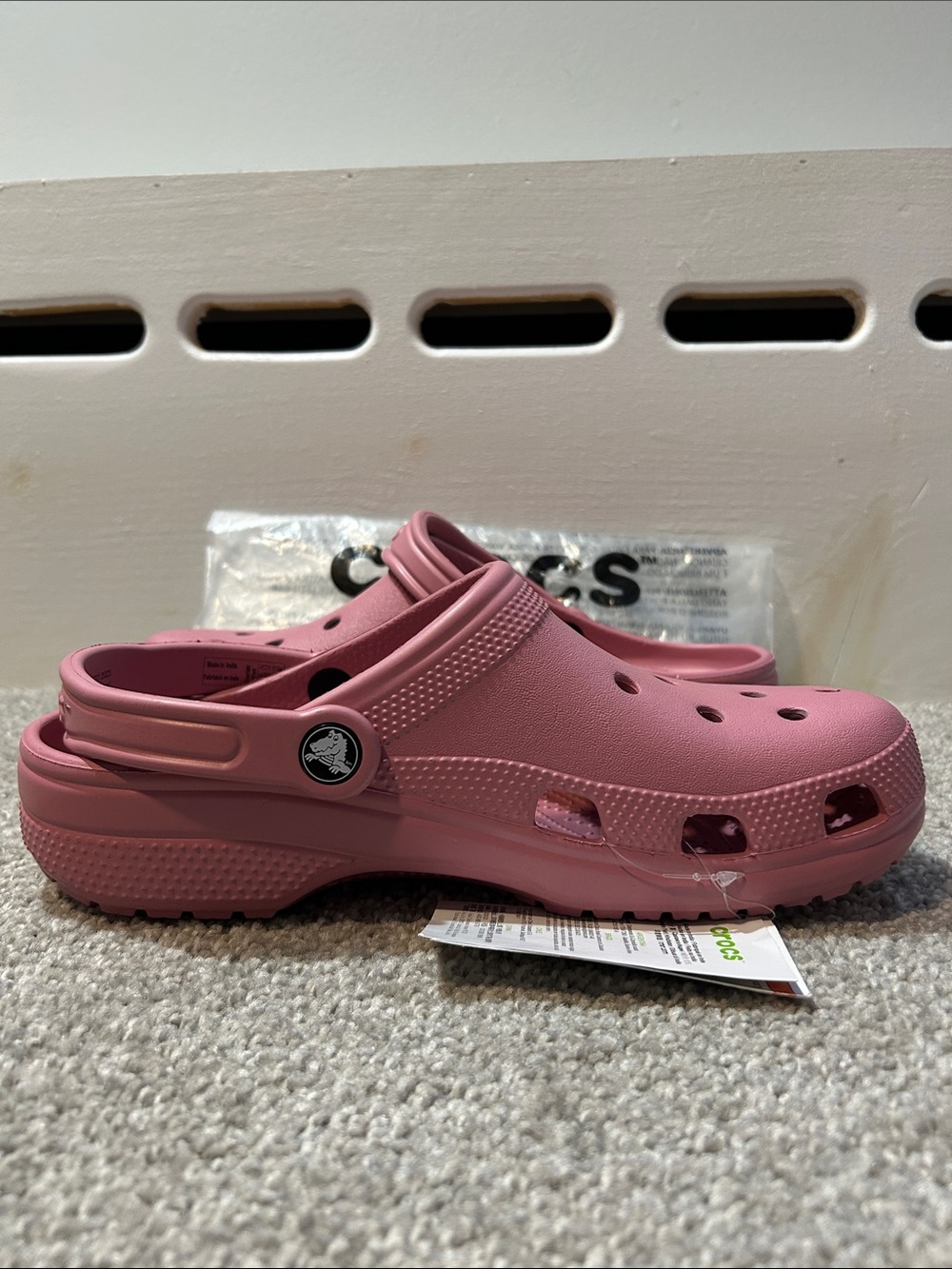 Women’s Crocs Classic Clog in Pink Lemonade - Picture 4 of 8